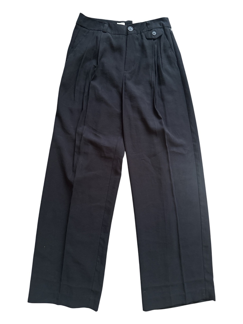A New Day Women’s Pleated Wide Leg Trousers Black Size 6
